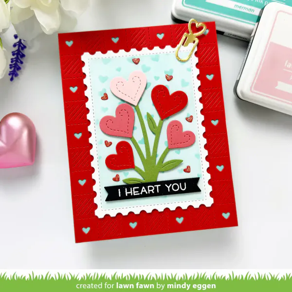 Hovedbilde Lawn Fawn Postage Rectangle Stackables Dies