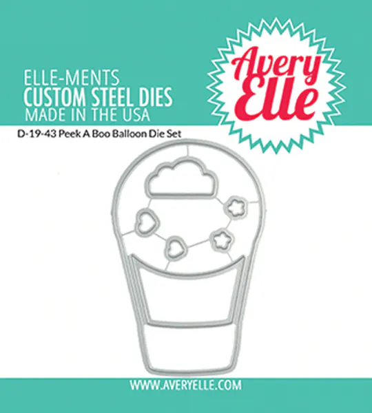 Hovedbilde Avery Elle Peek-A-Boo Balloon Clear Stamps
