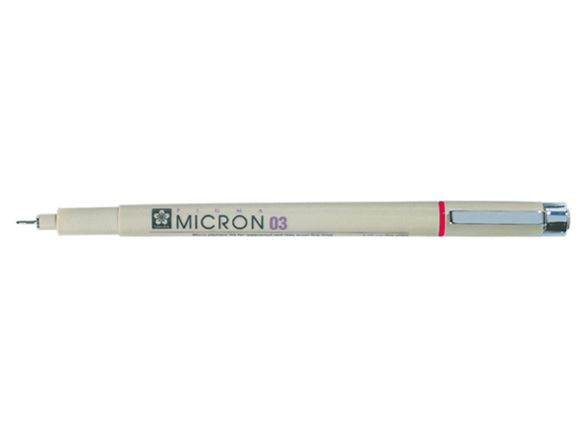 Sakura Pigma Micron 03 Rød