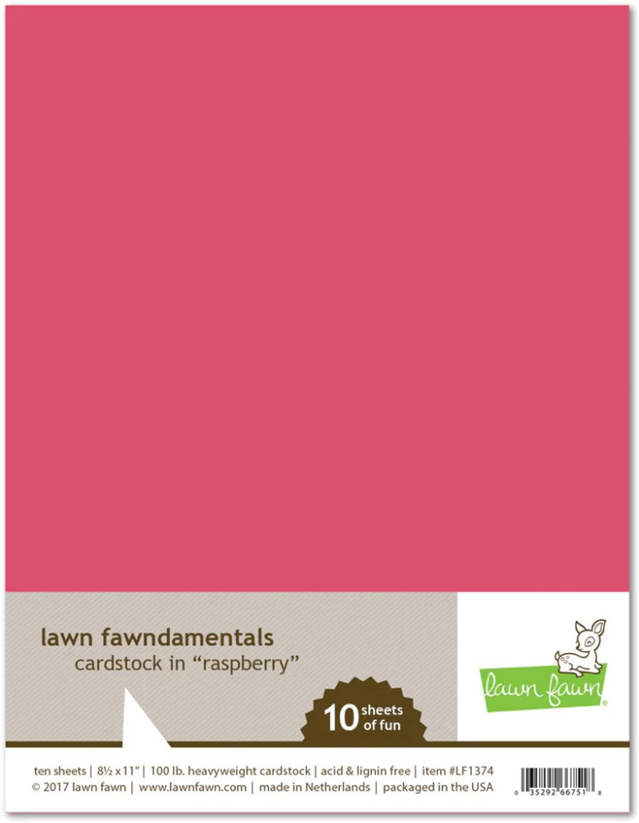 Lawn Fawn Cardstock - Raspberry