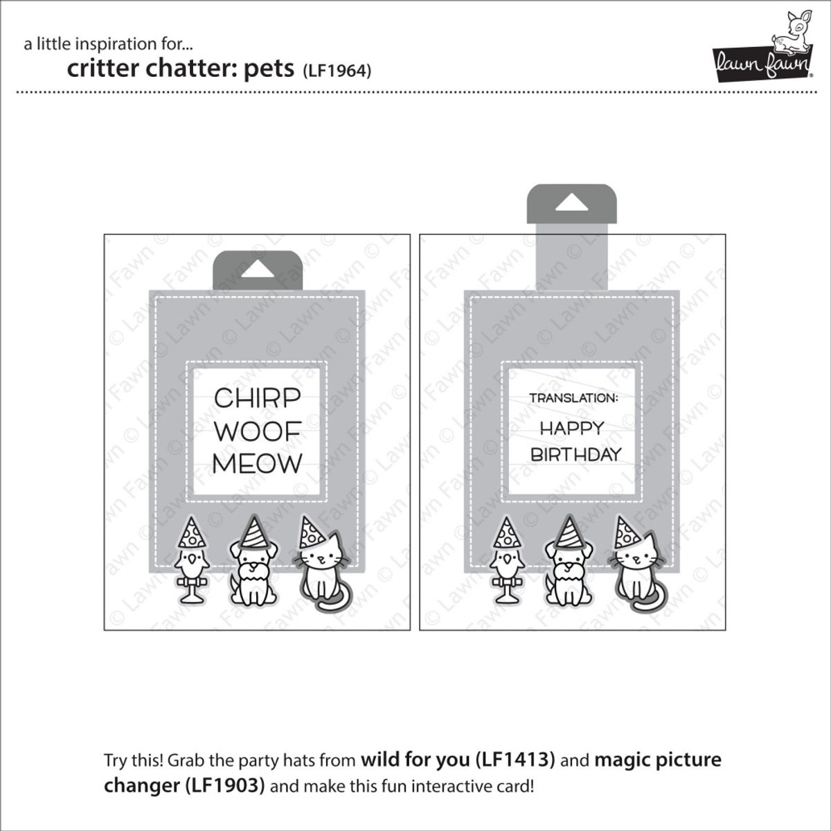 Lawn Fawn Critter Chatter: Pets Stamp Set