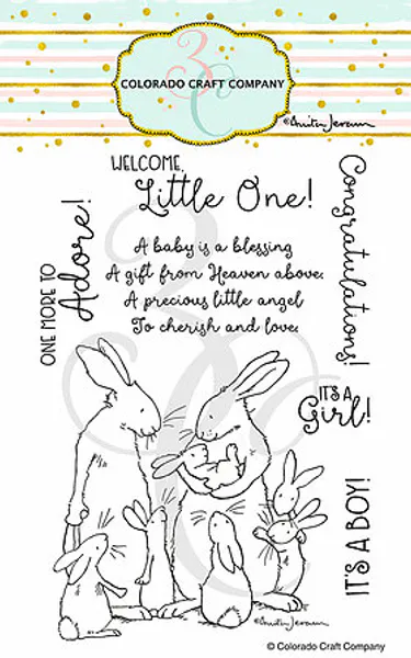 Hovedbilde 3C/ Anita Jeram - New Baby stamp set