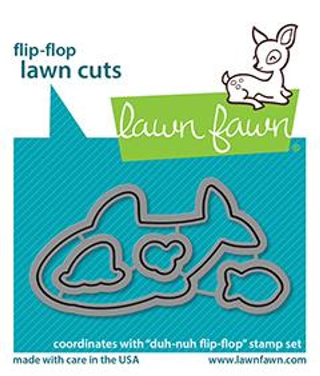 Lawn Fawn Duh-Nuh Flip-Flop Stamp Set