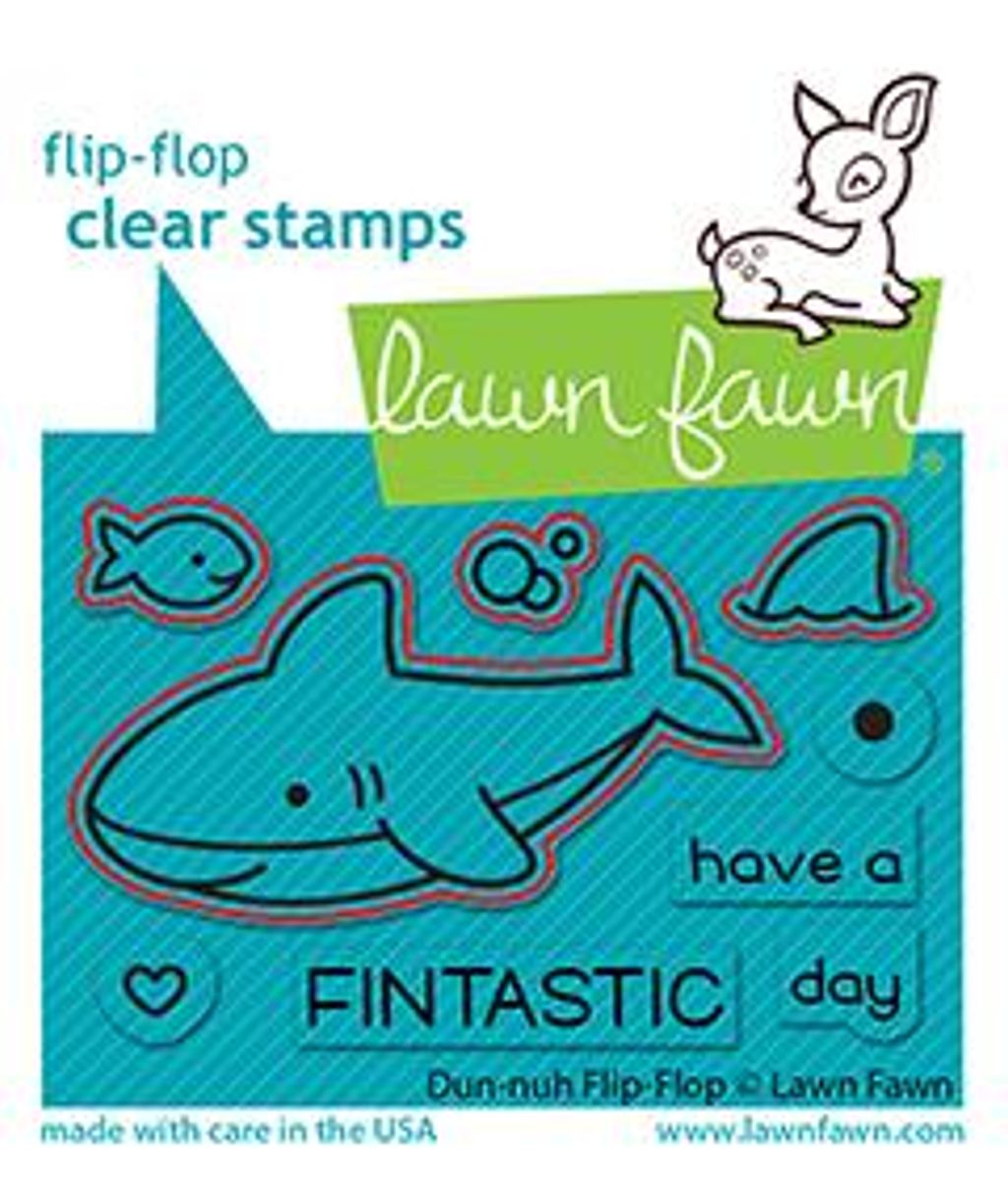 Lawn Fawn Duh-Nuh Flip-Flop Stamp Set