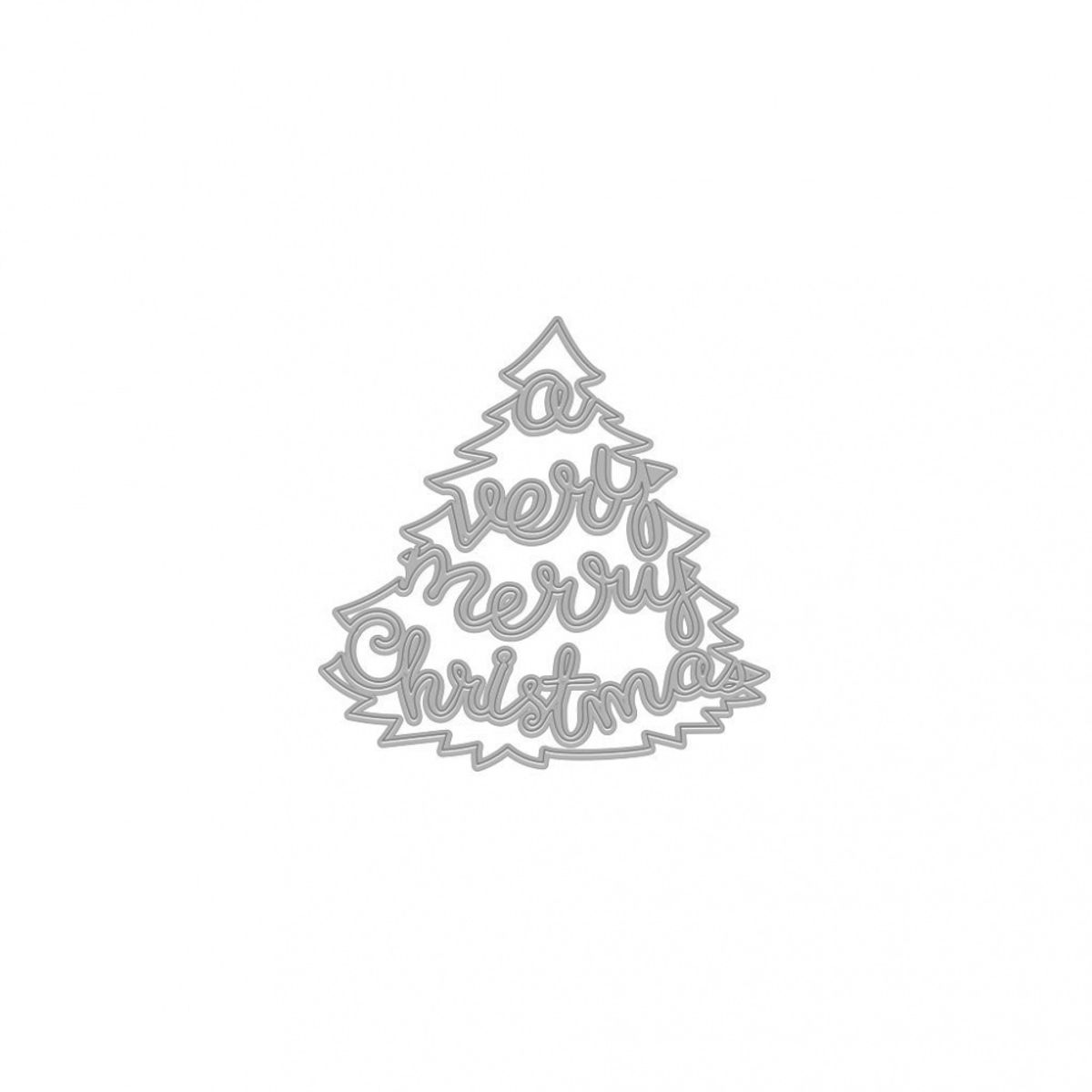Hero Arts Very Merry Tree Fancy Die