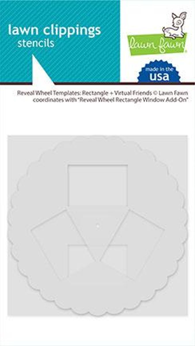 Lawn Fawn Reveal Wheel Templates Rectangle + Virtual Friends