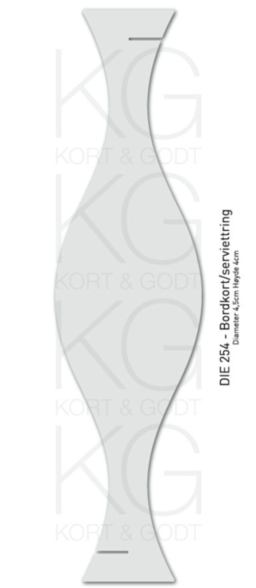 Kort og Godt Die 254 - Bordkort/ serviettring