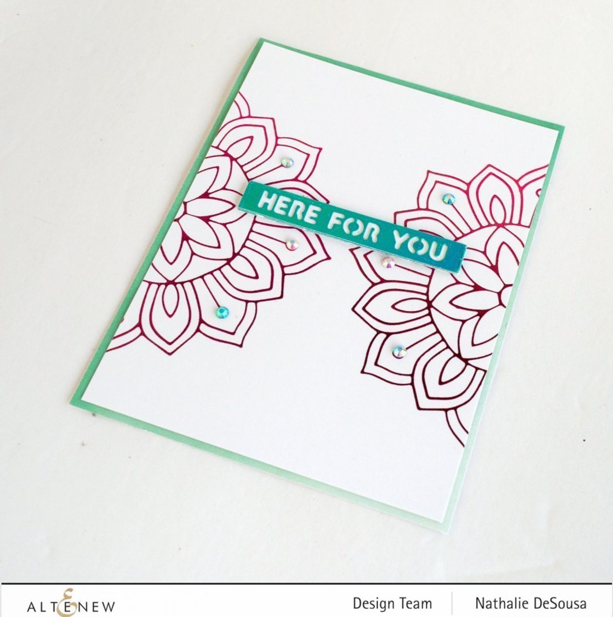 Altenew Sunburst Doily Hot Foil Plate & Die Set