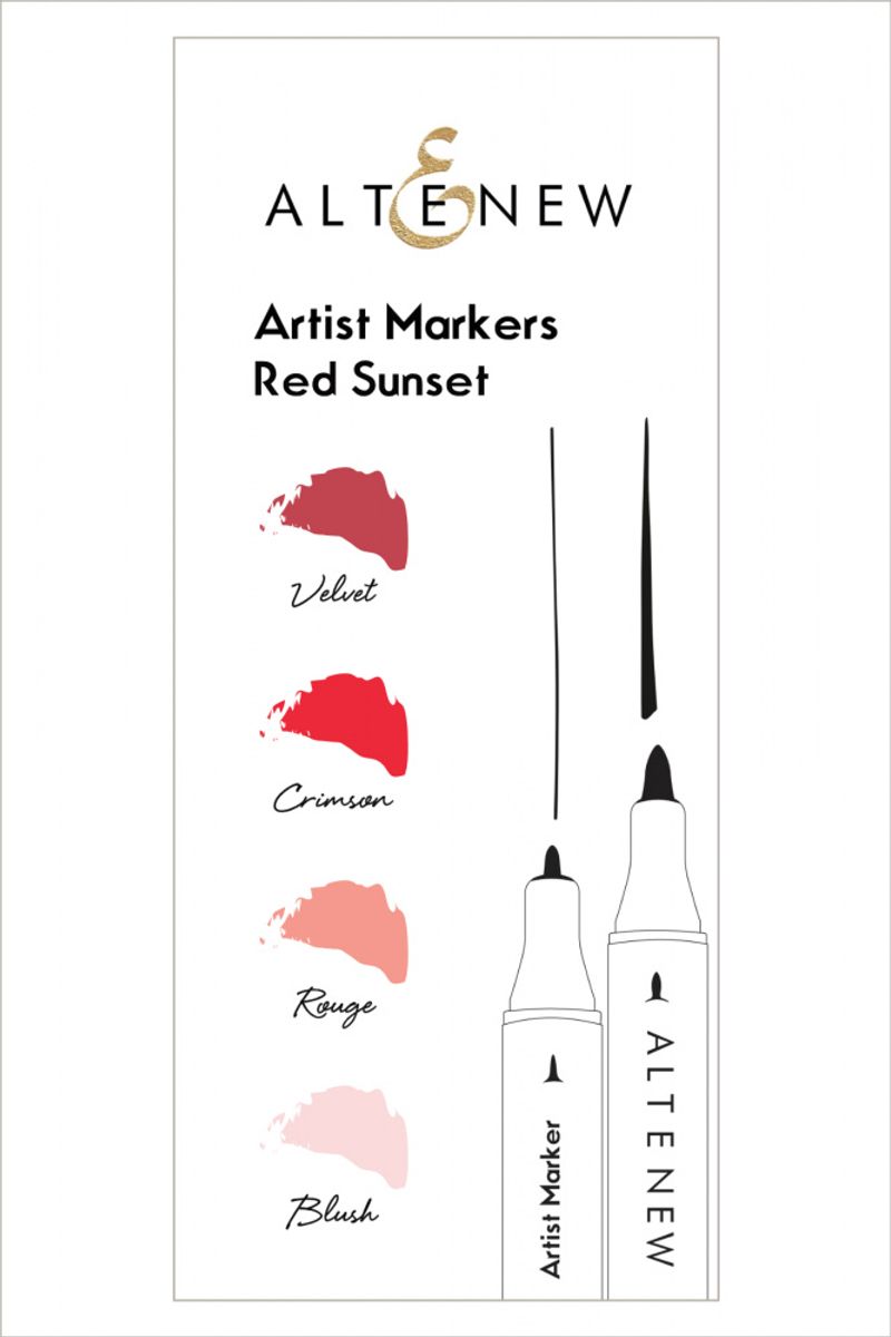 Altenew Artist Markers Red Sunset Set