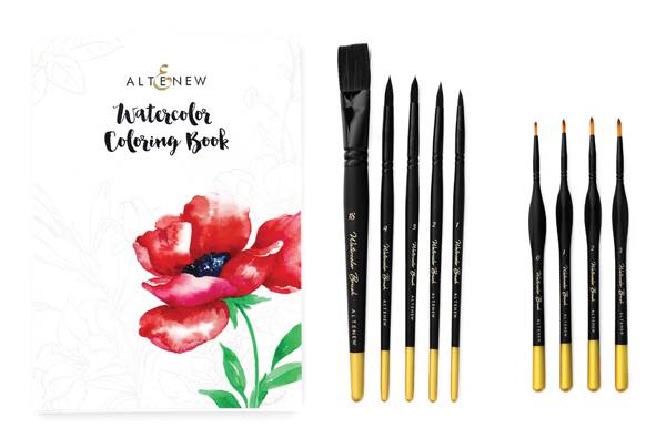 Hovedbilde Altenew Coloring Book and Watercolor Brushes ...