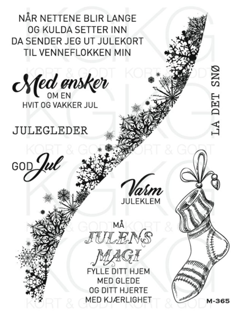 Kort og Godt Stempel M-365