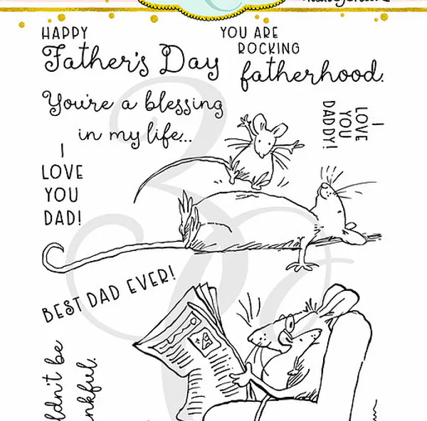 Hovedbilde 3C/ Anita Jeram For Dad stamp and die set