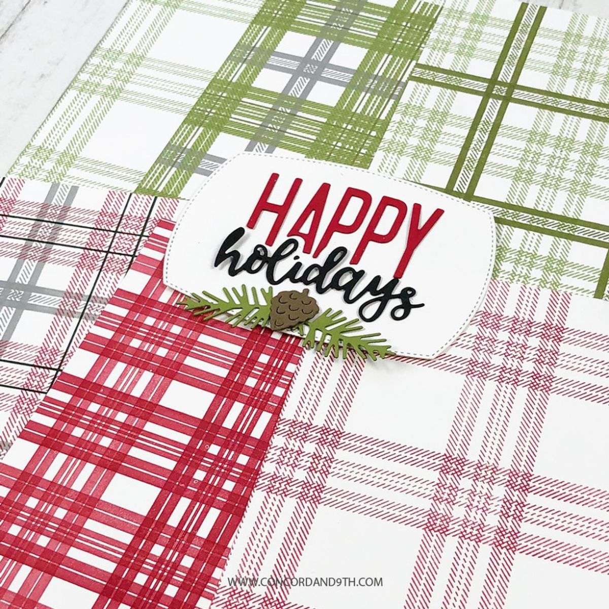 Concord & 9th Happy Holidays Label Dies