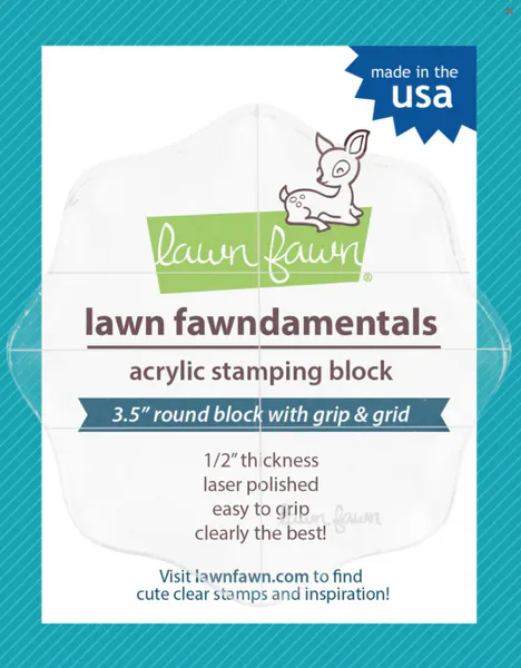 Hovedbilde Lawn Fawn Acrylic Block 3,5'' round