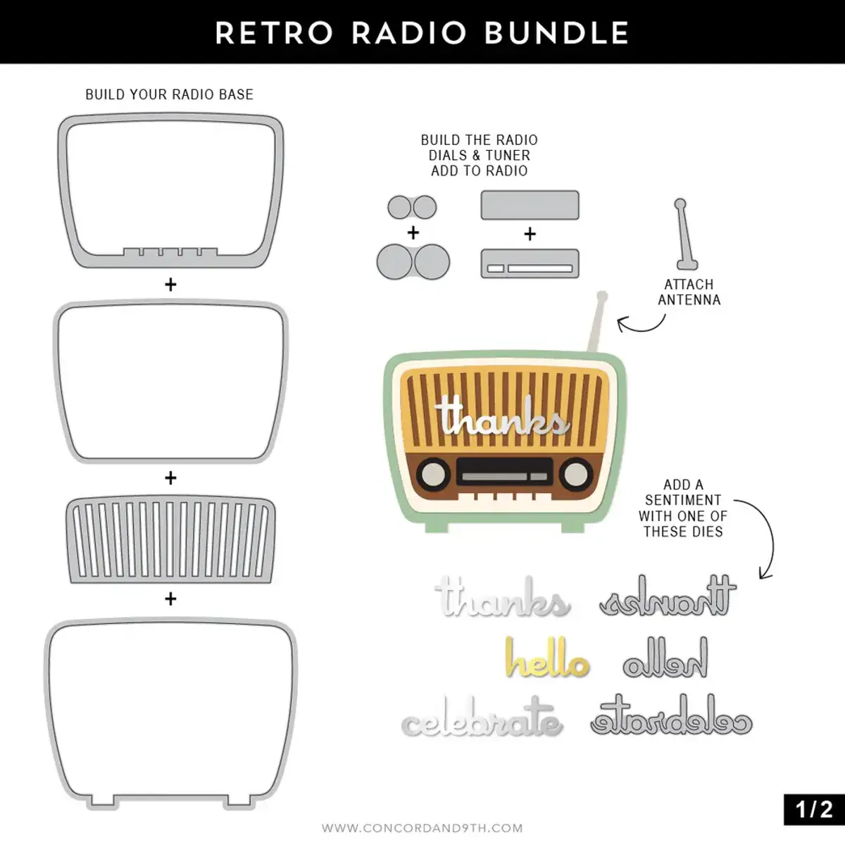 Concord & 9th Retro Radio Bundle