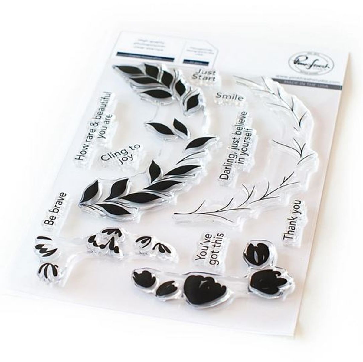 Pinkfresh Studio Curvy Floral Vine die