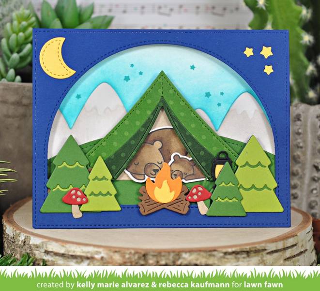 Lawn Fawn Build-A-Campsite Dies