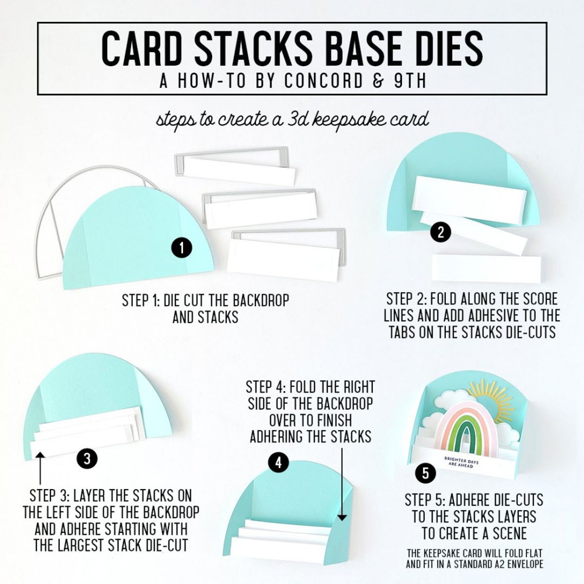Concord & 9th Card Stacks Base Dies