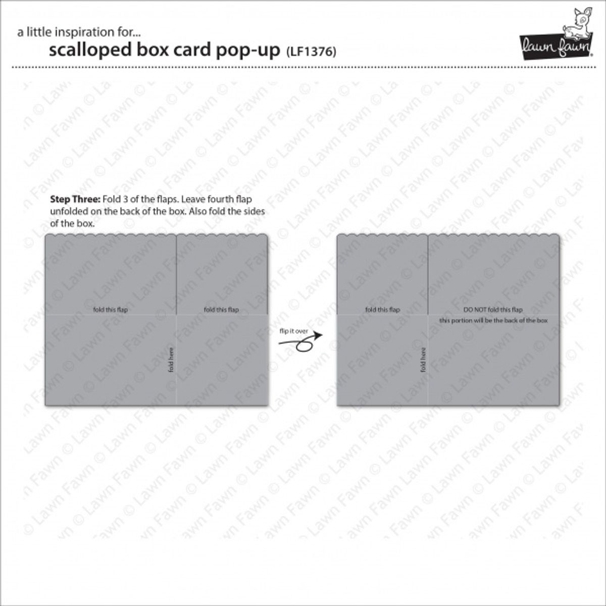 Lawn Fawn Scalloped Box Card Pop-up Die