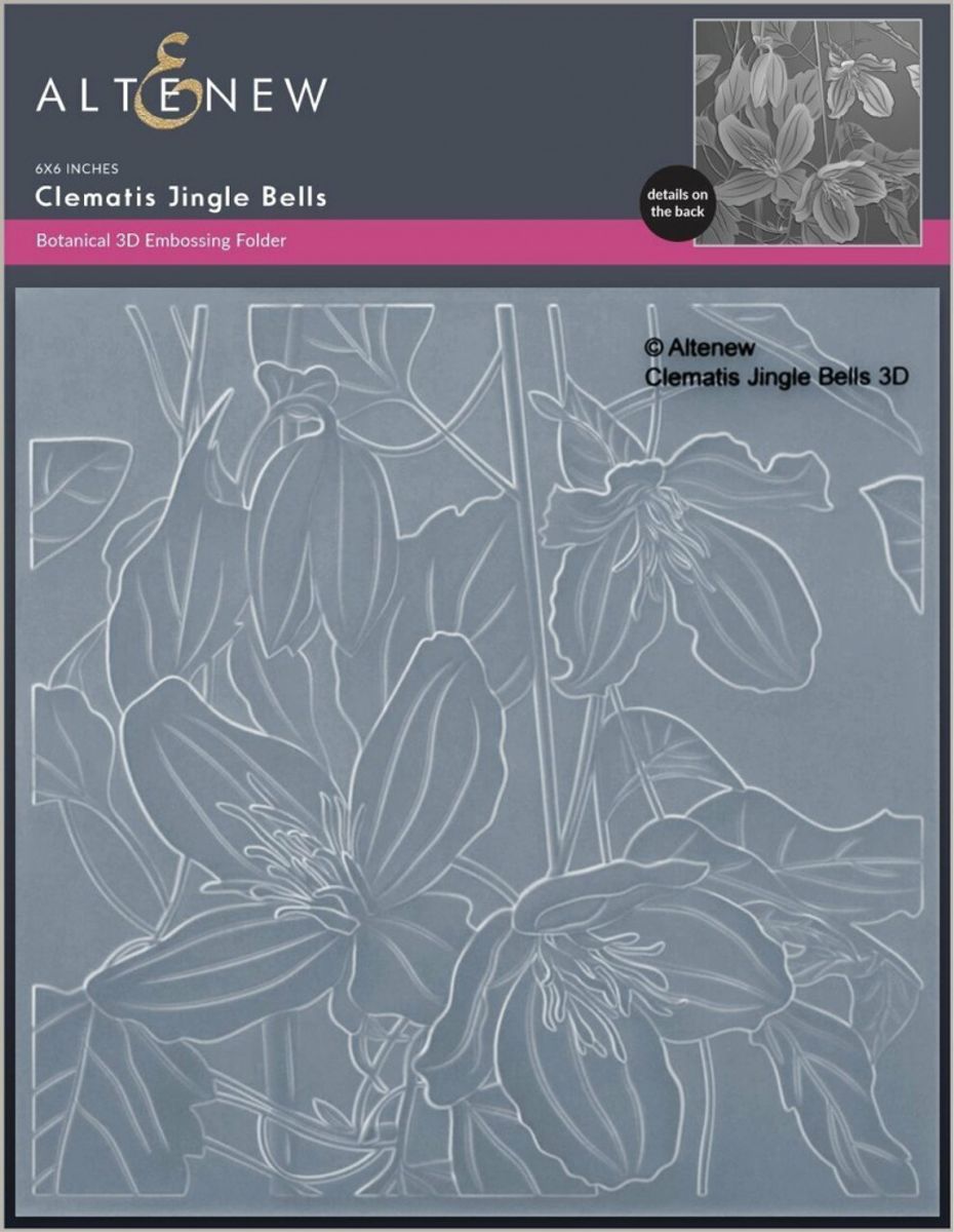 Altenew Clematis Jingle Bells 3D Embossing Folder