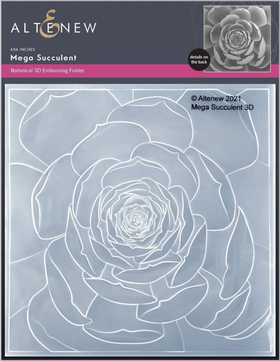 Altenew Mega Succulent 3D Embossing Folder