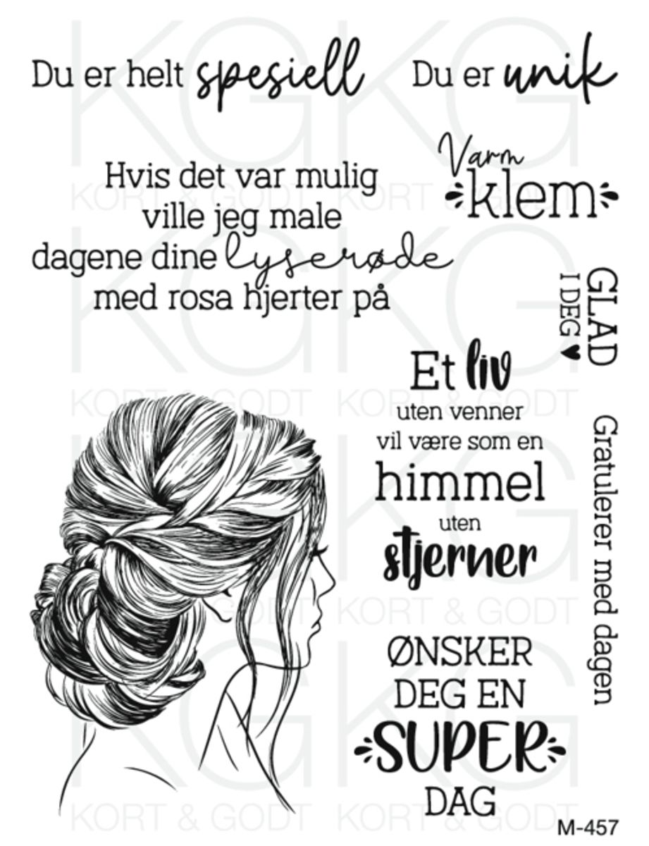 Kort og Godt stempel M-457