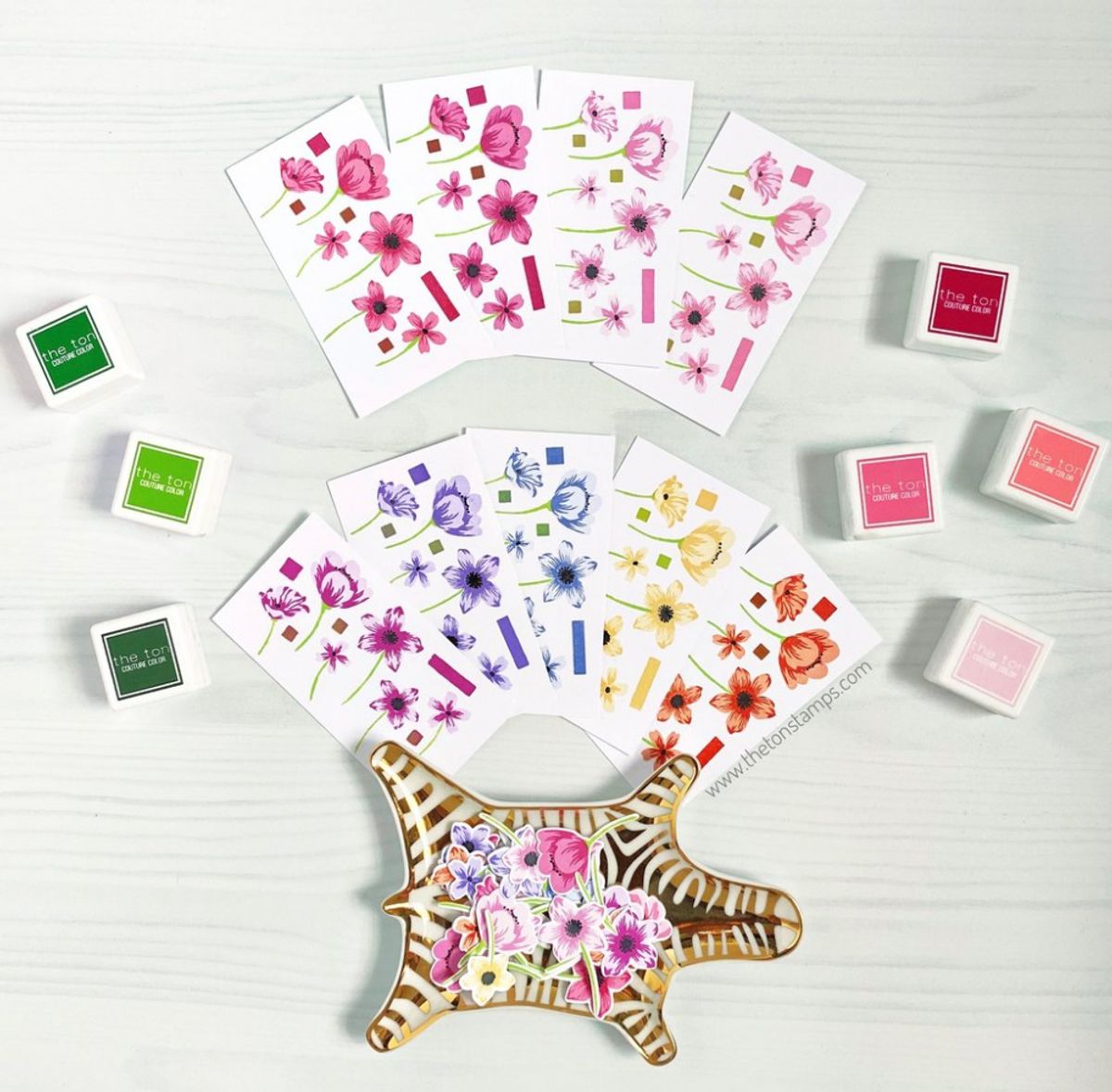 The Ton Wildflower Bits stamp & die bundle