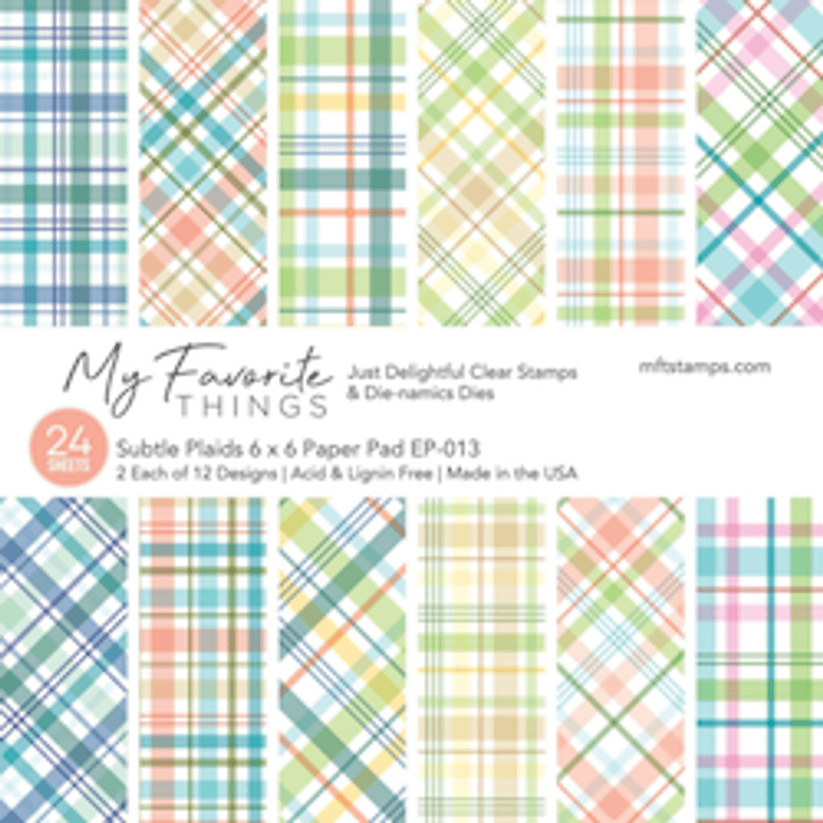 My Favorite Things Subtle Plaids Paper Pack