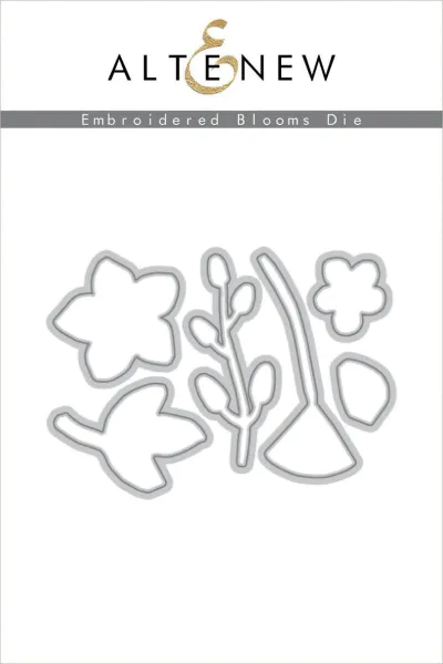 Bilde av Altenew Embroidered Blooms Stamp and Die Bundle