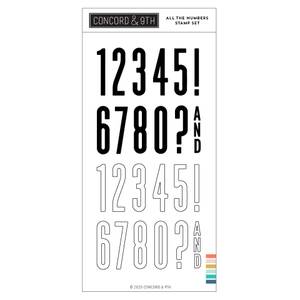 Bilde av Concord & 9th All the Numbers Stamp Set