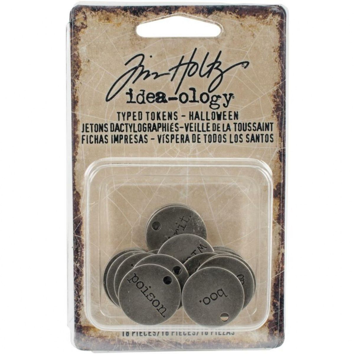 Tim Holtz Idea-ology Typed Tokens - Halloween