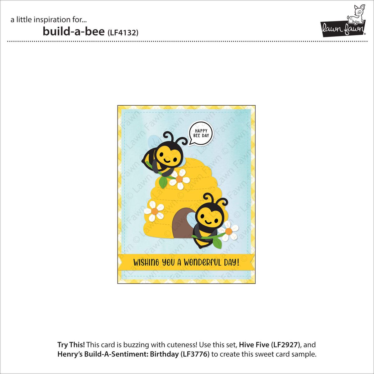 Bee Happy Background Stencils