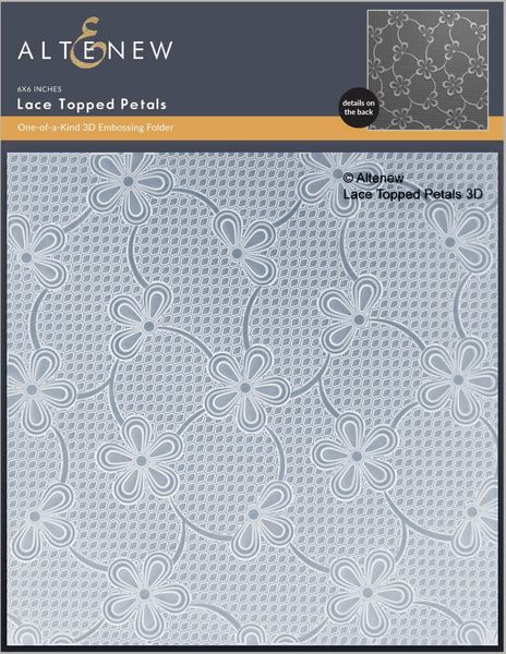 Hovedbilde Lace Topped Petals 3D Embossing Folder