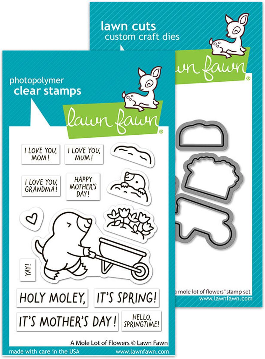 Lawn Fawn A Mole Lot of Flowers Bundle