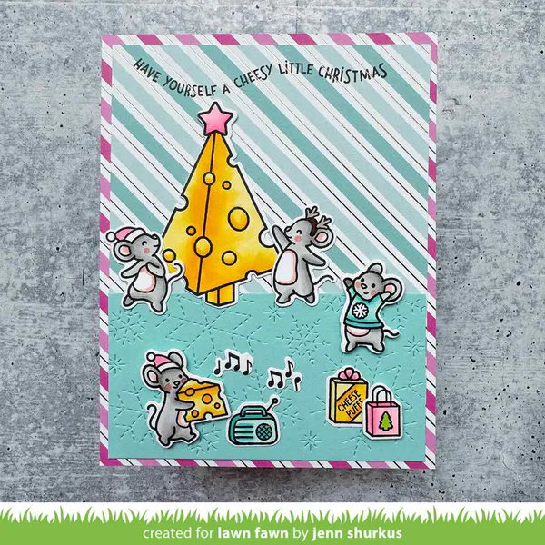 Bilde av Lawn Fawn Cheesy Christmas Add-On - sett