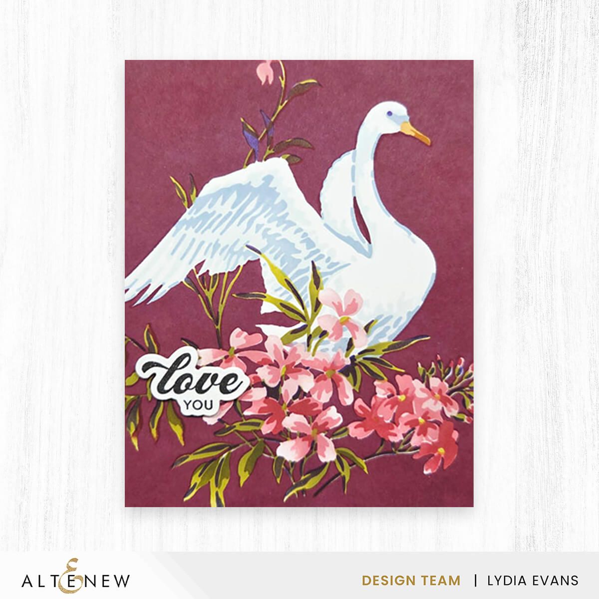 Stencil Art: Swan Serenade Layering Stencil Set