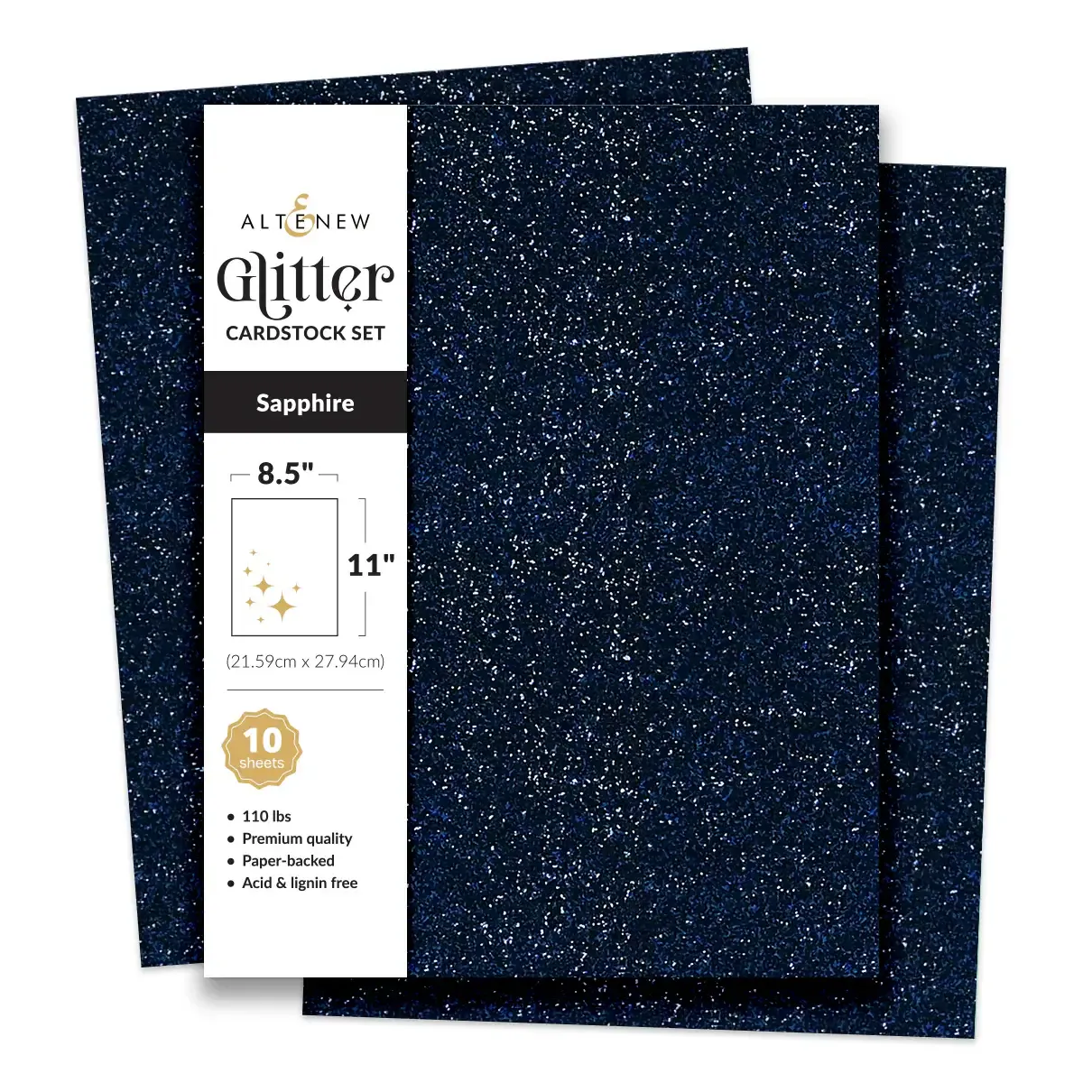 Altenew Glitter Cardstock Set - Sapphire