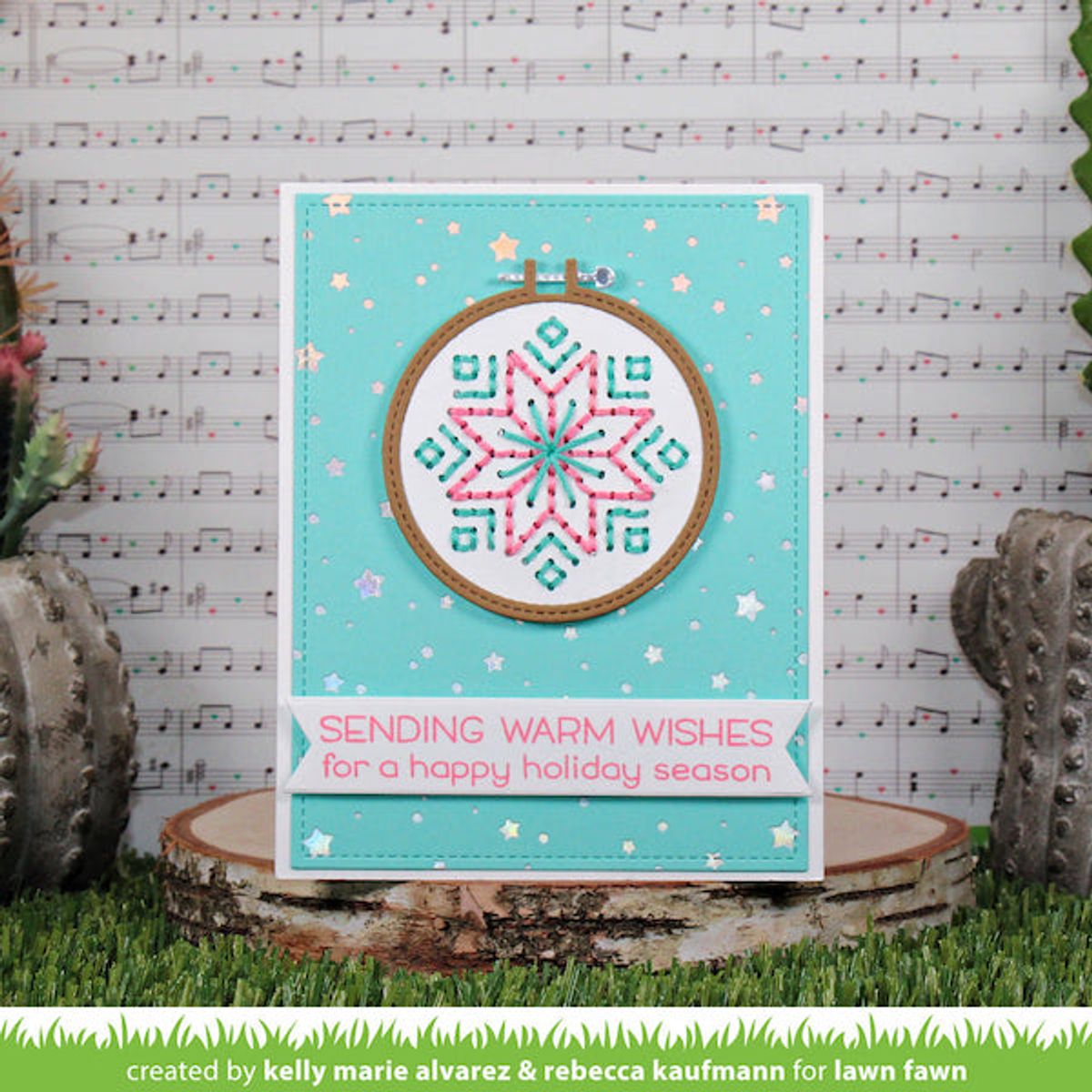Lawn Fawn Starry Sky Background Hot Foil Plate