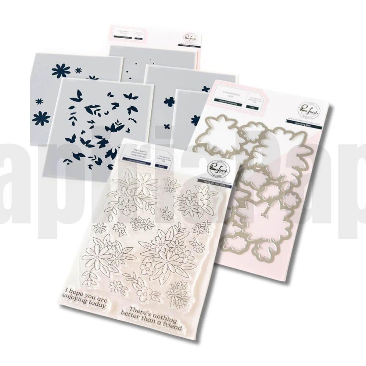 Pinkfresh Studio Cheerful Blossoms bundle