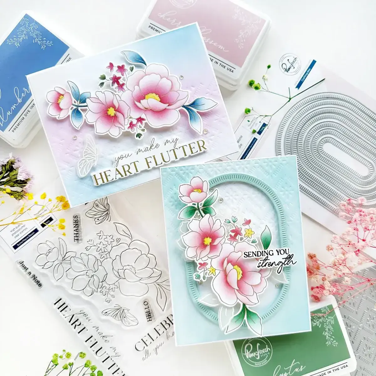 Pinkfresh Studio Dashing Daisies press plate
