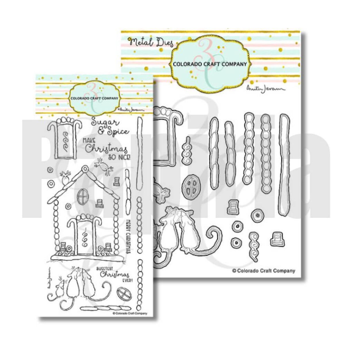 3C/ Anita Jeram Gingerbread House stamp and die set