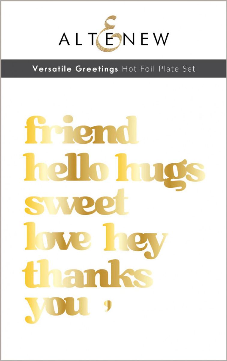 Altenew Versatile Greetings Hot Foil Plate Set