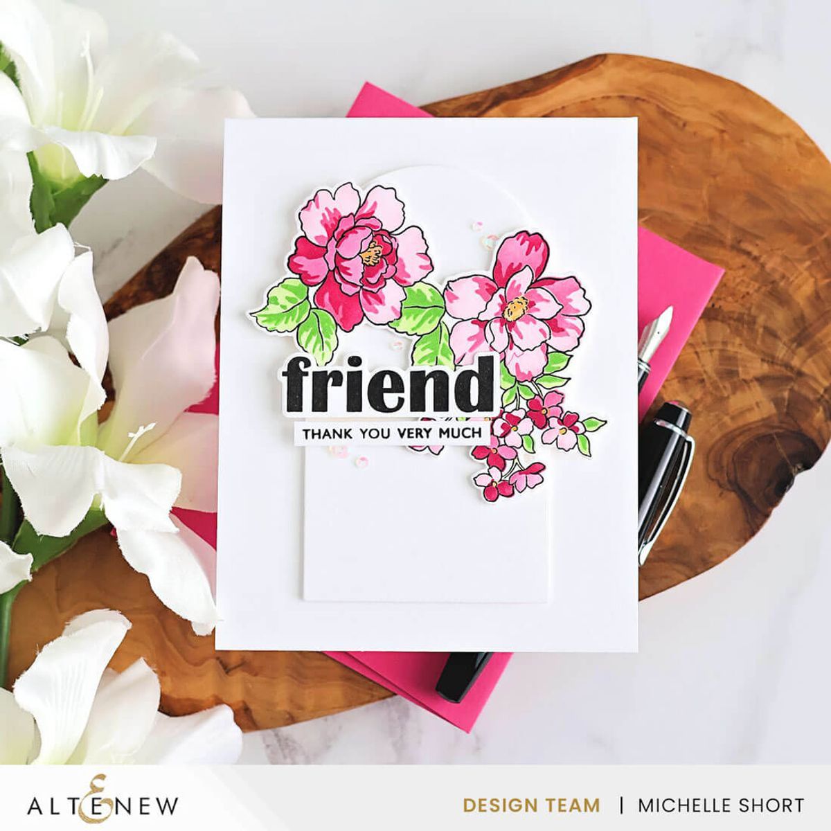 Altenew One-Go: Friendship Flowers Dies
