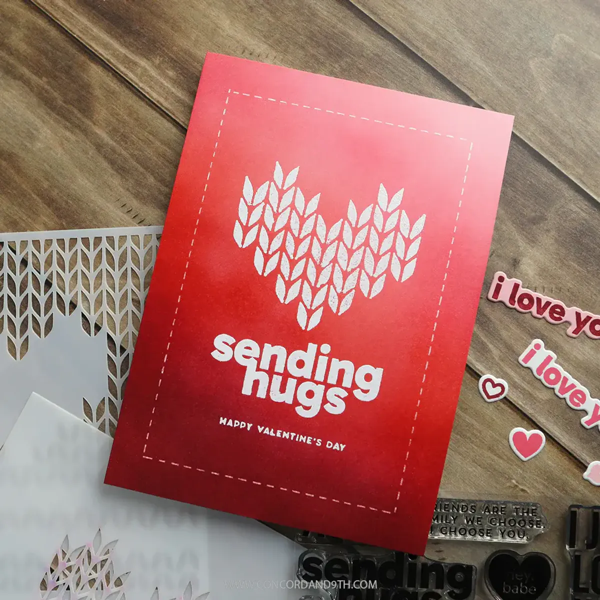 Kristina Werner Knit with Love Stencil Pack