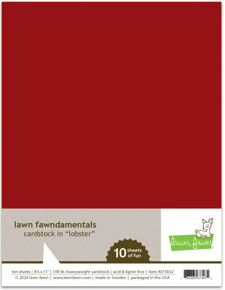 Lawn Fawn Cardstock - Lobster
