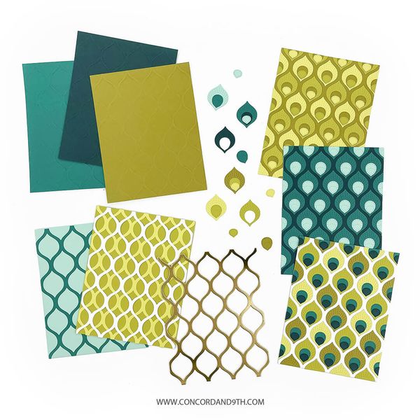 Hovedbilde Concord & 9th Patterned Peacock Inlay Die