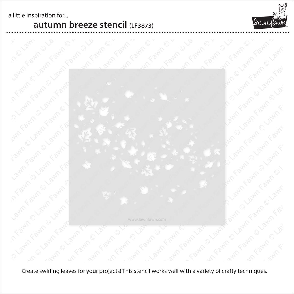 Lawn Fawn Autumn Breeze Stencil