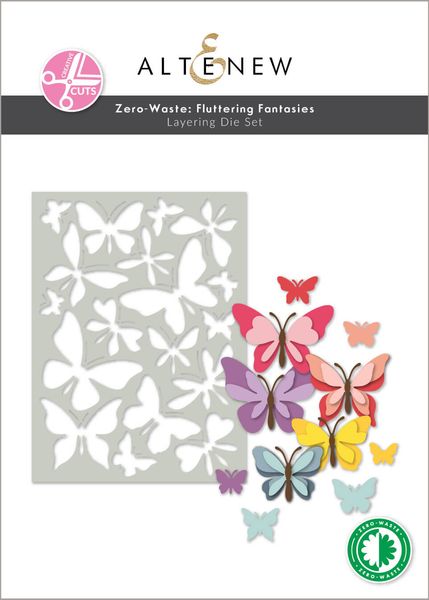 Hovedbilde Zero-Waste: Fluttering Fantasies Layering Die Set