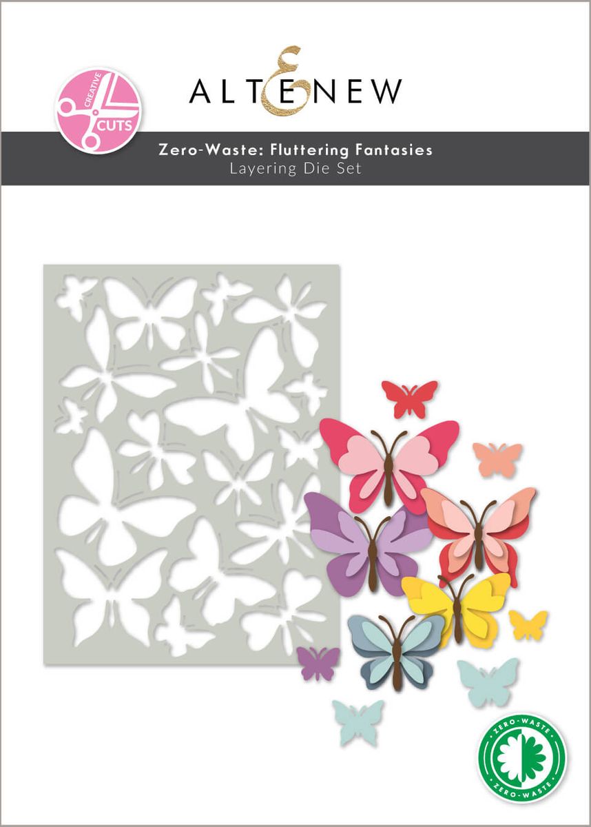 Zero-Waste: Fluttering Fantasies Layering Die Set