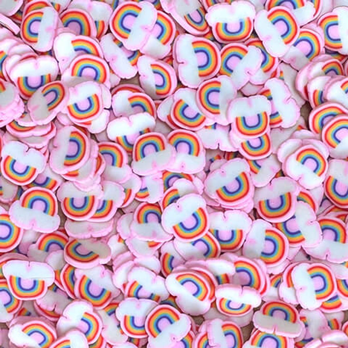 Rainbow Clay Pieces
